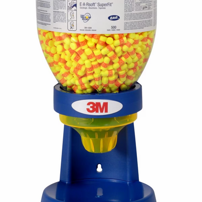 3M™ E-A-R™ Classic™ Superfit™ Uncorded Earplugs One Touch™ Dispenser Refill Bottle (500 Pairs | SLC80 23dB, Class 4)