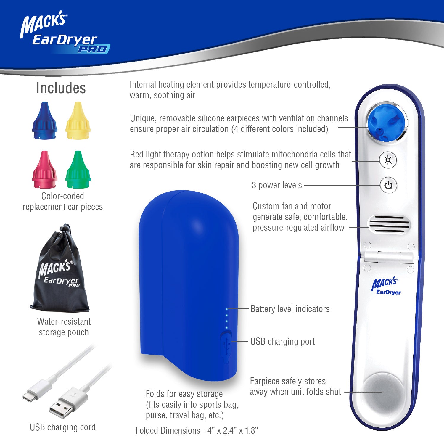 Macks EarDryer Pro for Swimmer's Ear