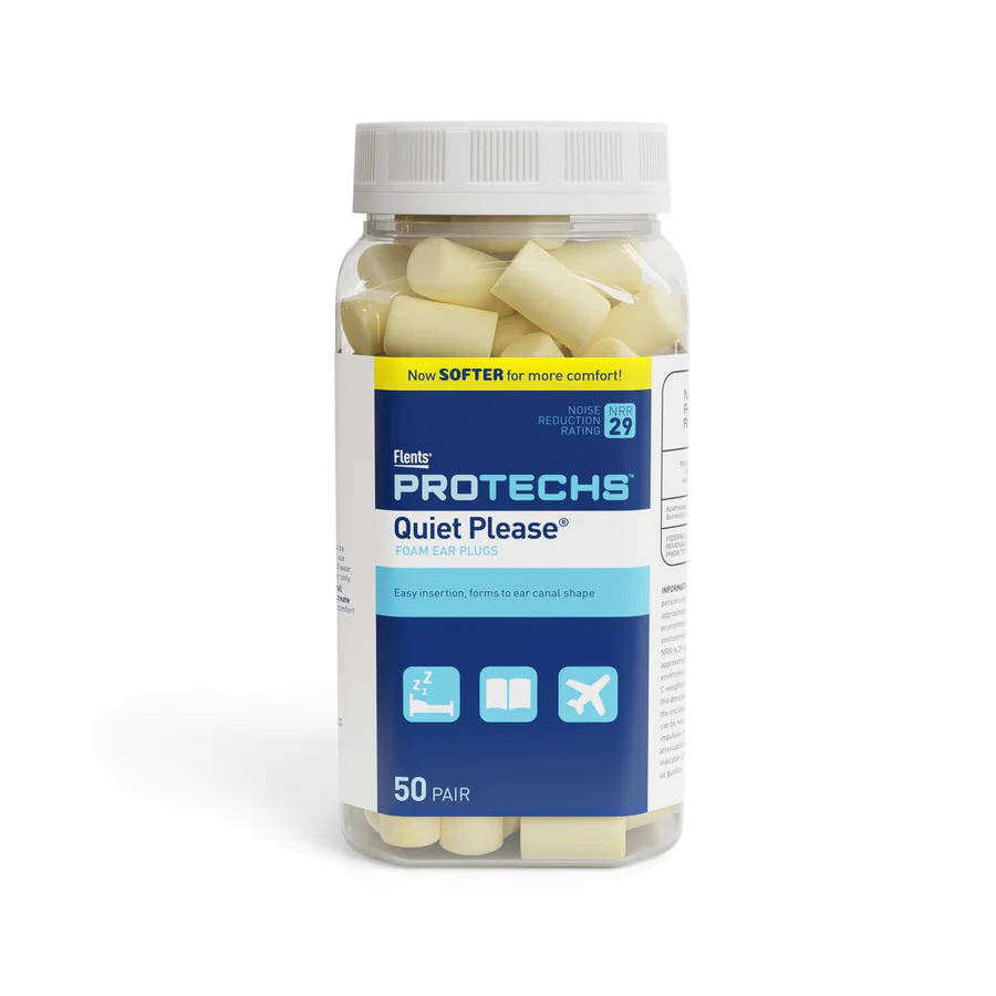 Flents® Protech™ Quiet Please® Foam Ear Plugs (NRR 29 | 50 pair bottle)