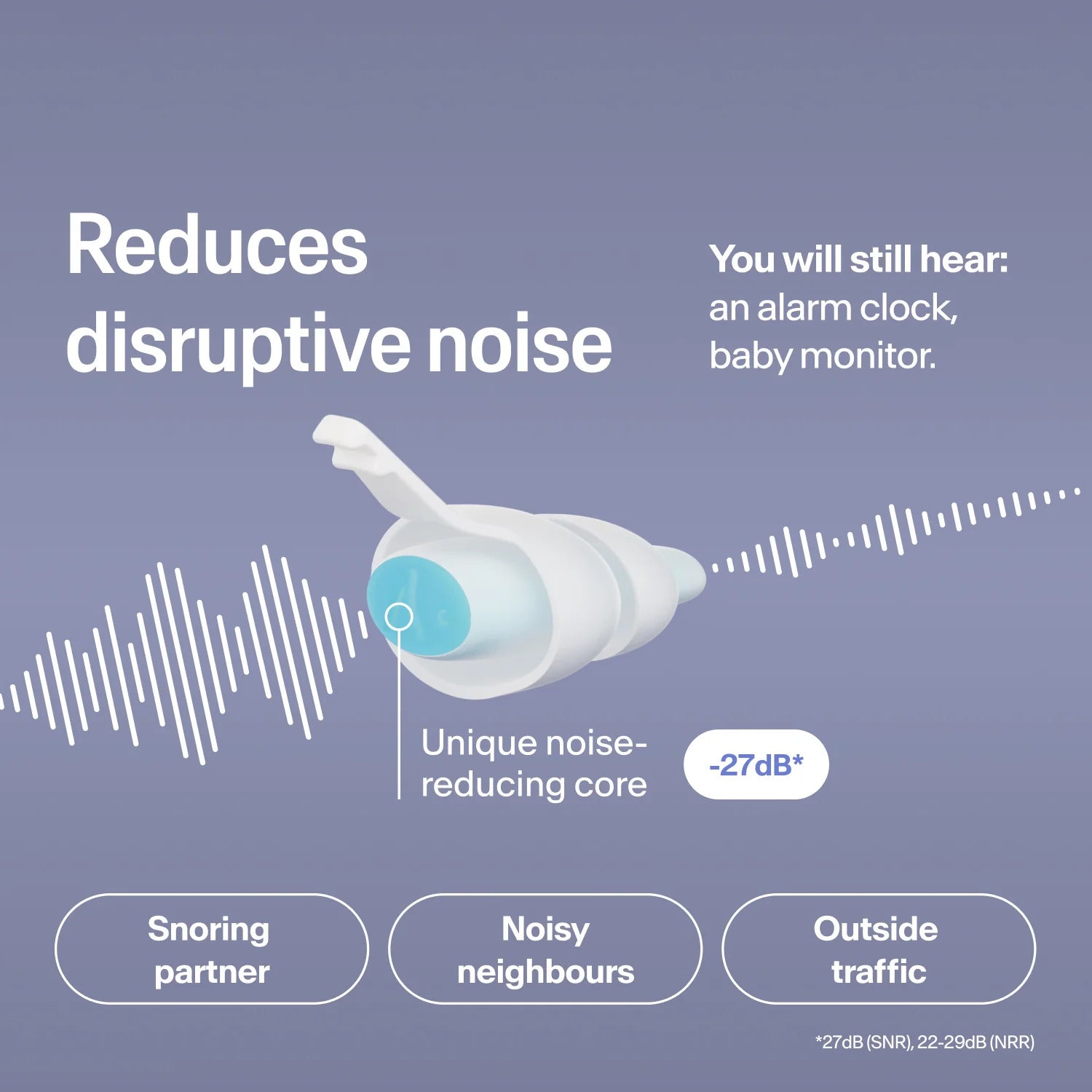 Alpine SleepDeep Reusable Sleeping Earplugs