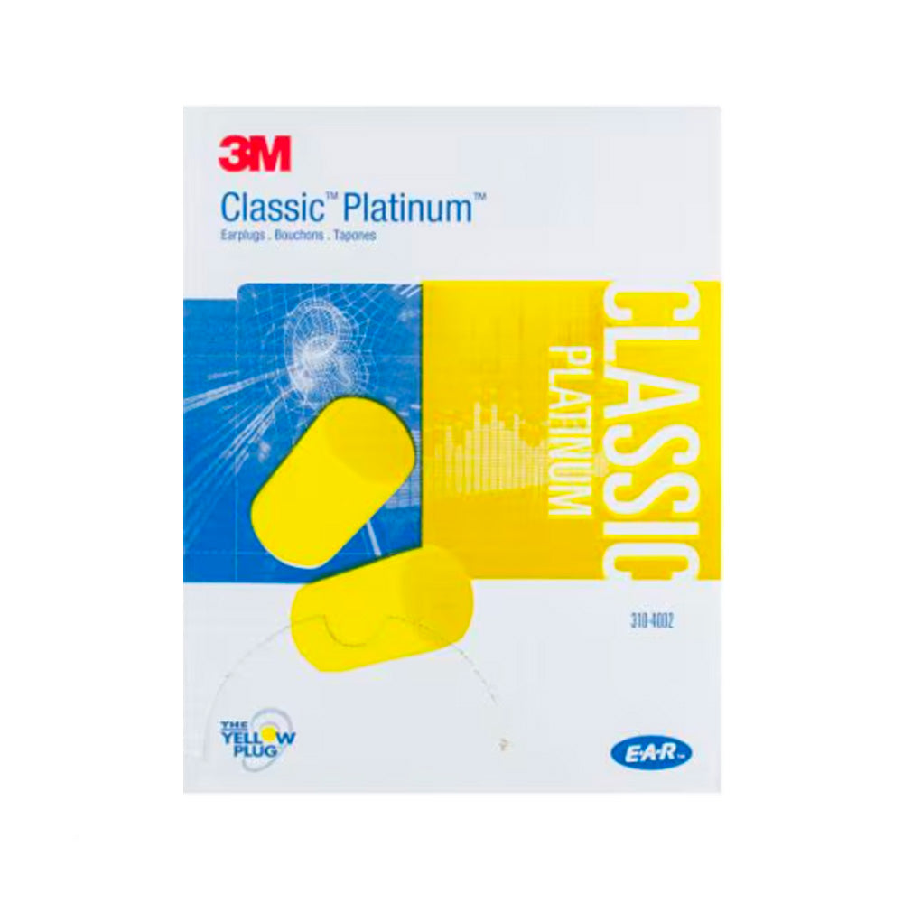Box - 3M™ E-A-R™ Classic™ Platinum™ Uncorded Earplugs (200 Pairs | SLC80 23dB, Class 4)