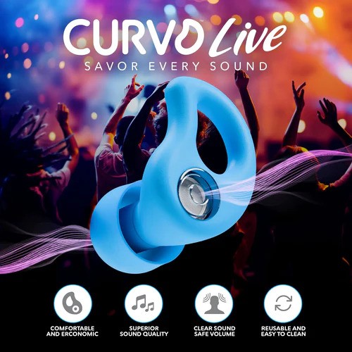 CURVD Live™ Earplugs for Live Music and Events