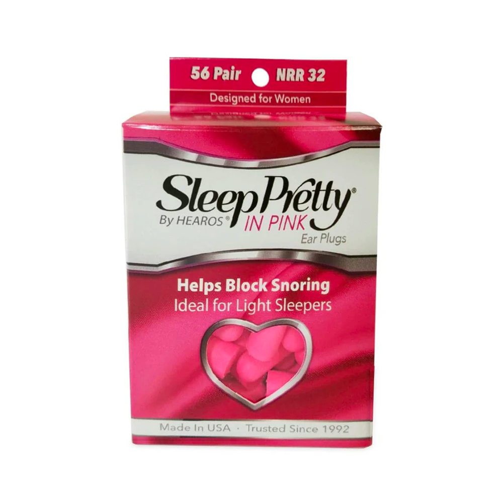 Hearos Sleep Pretty in Pink Ear Plugs (NRR 32 | 56 Pairs)