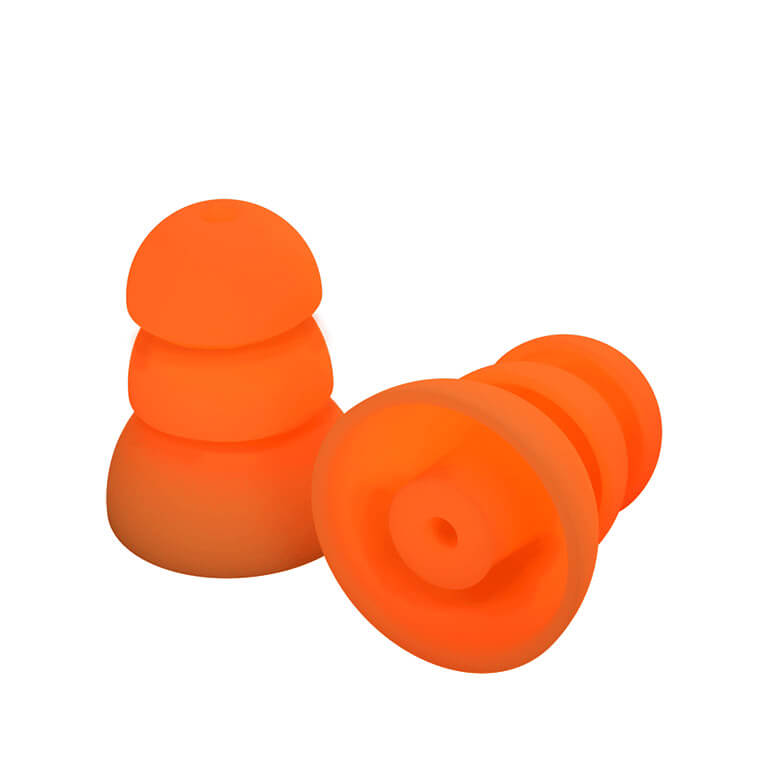 Plugfones ComforTiered™ Replacement Silicone Ear Plug Tips (NRR 27 | Five Pairs)