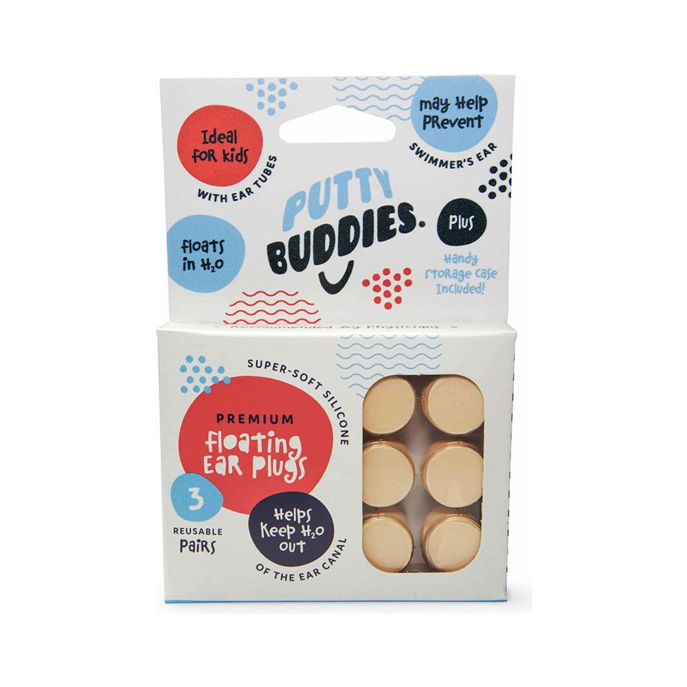 Putty Buddies™ Floating Swimming Ear Plugs for Kids (3 Pair Pack)