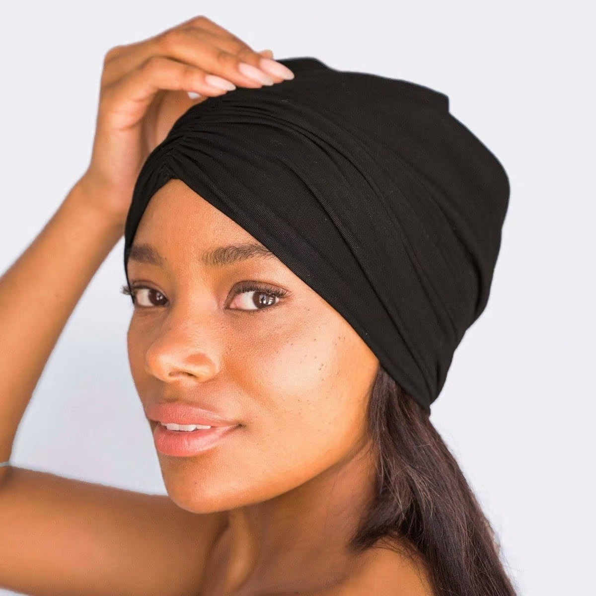 Sleep Turbin/ Beanie with Satin Lining