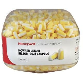 Howard Leight 303S 2x Canister Pre-Filled Small Ear Plugs (800 pairs total | SLC80 22dB, Class 4)