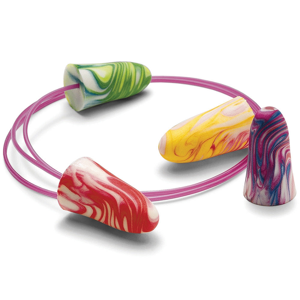 Box - Moldex Sparkplugs® Multicoloured Foam Corded Ear Plugs (100 Pairs | SLC80 29dB, Class 5)