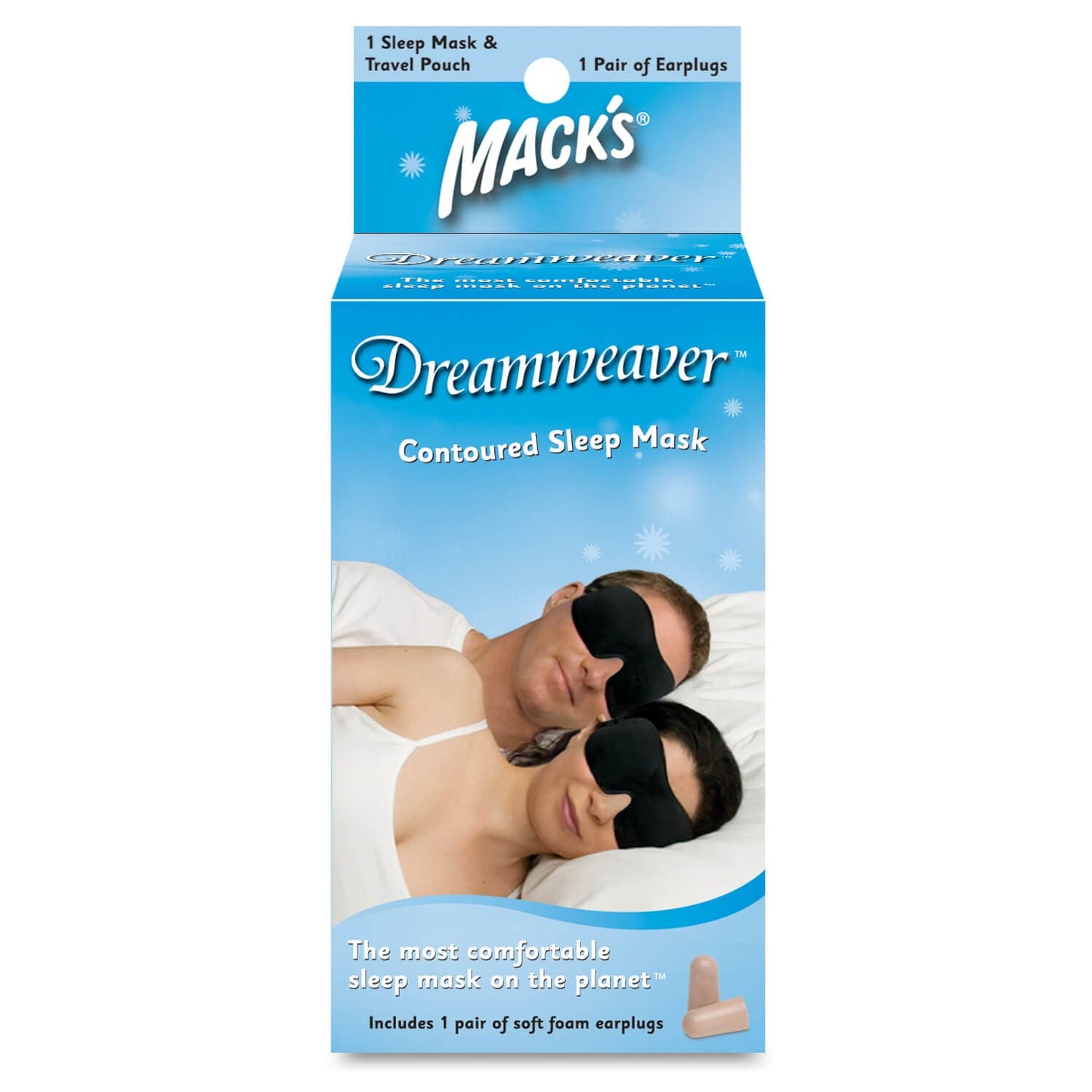 Macks Dreamweaver Contoured Sleep Mask w/ Ear Plugs