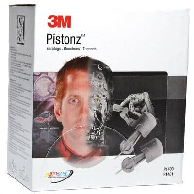 Case - 3M™ Pistonz™ Corded Earplugs (400 Pairs | SLC80 25dB, Class 4)