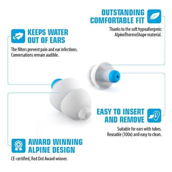 Alpine SwimSafe Premium Swimming Earplugs