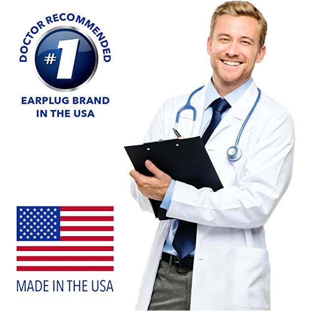 Macks Maximum Protection Foam Earplugs (NRR 33 | Tub of 100 pairs)