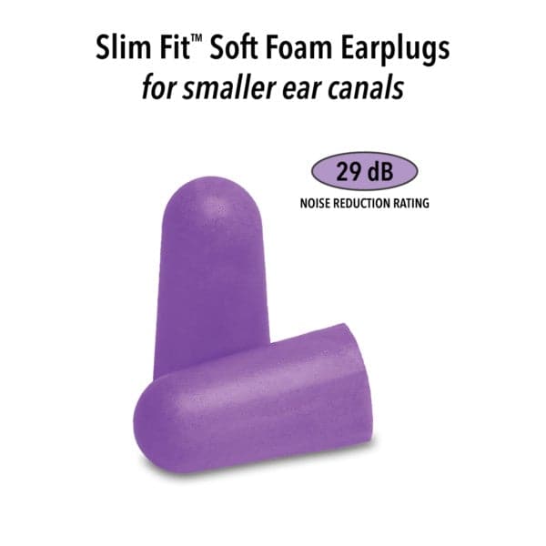 Macks Slim Fit Smaller Soft Foam Ear Plugs (NRR 29 | 7 Pairs w/ Carry Case)