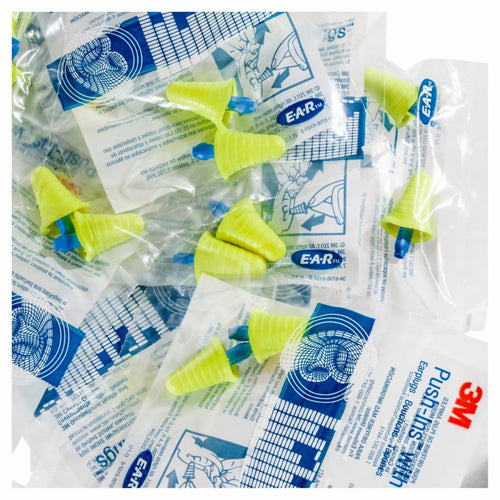 Box - 3M™ E-A-R™ Push-Ins with Grip Rings Uncorded Ear Plugs (200 Pairs | SLC80 22dB, Class 4)
