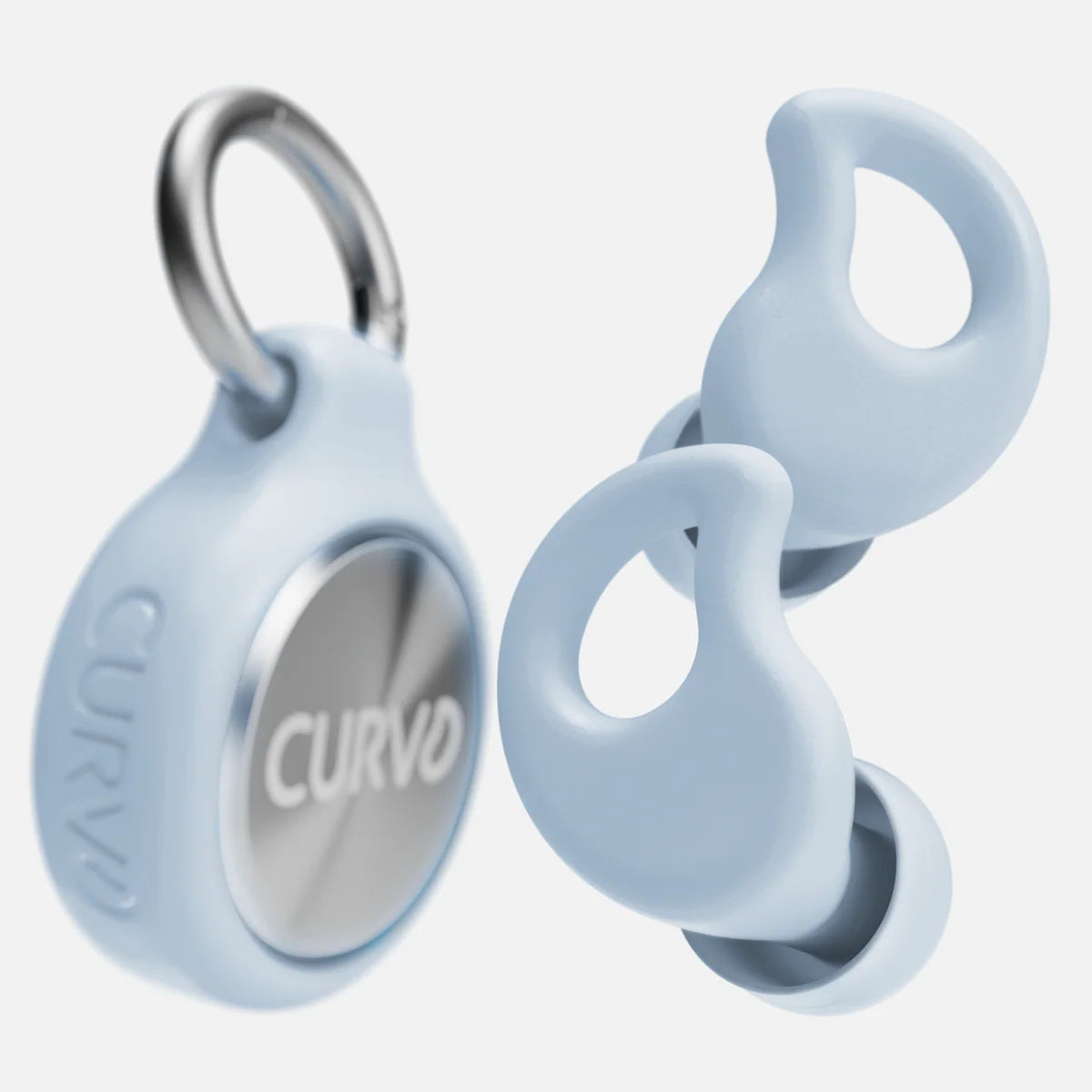 CURVD Everyday™ Earplugs + Case Clip