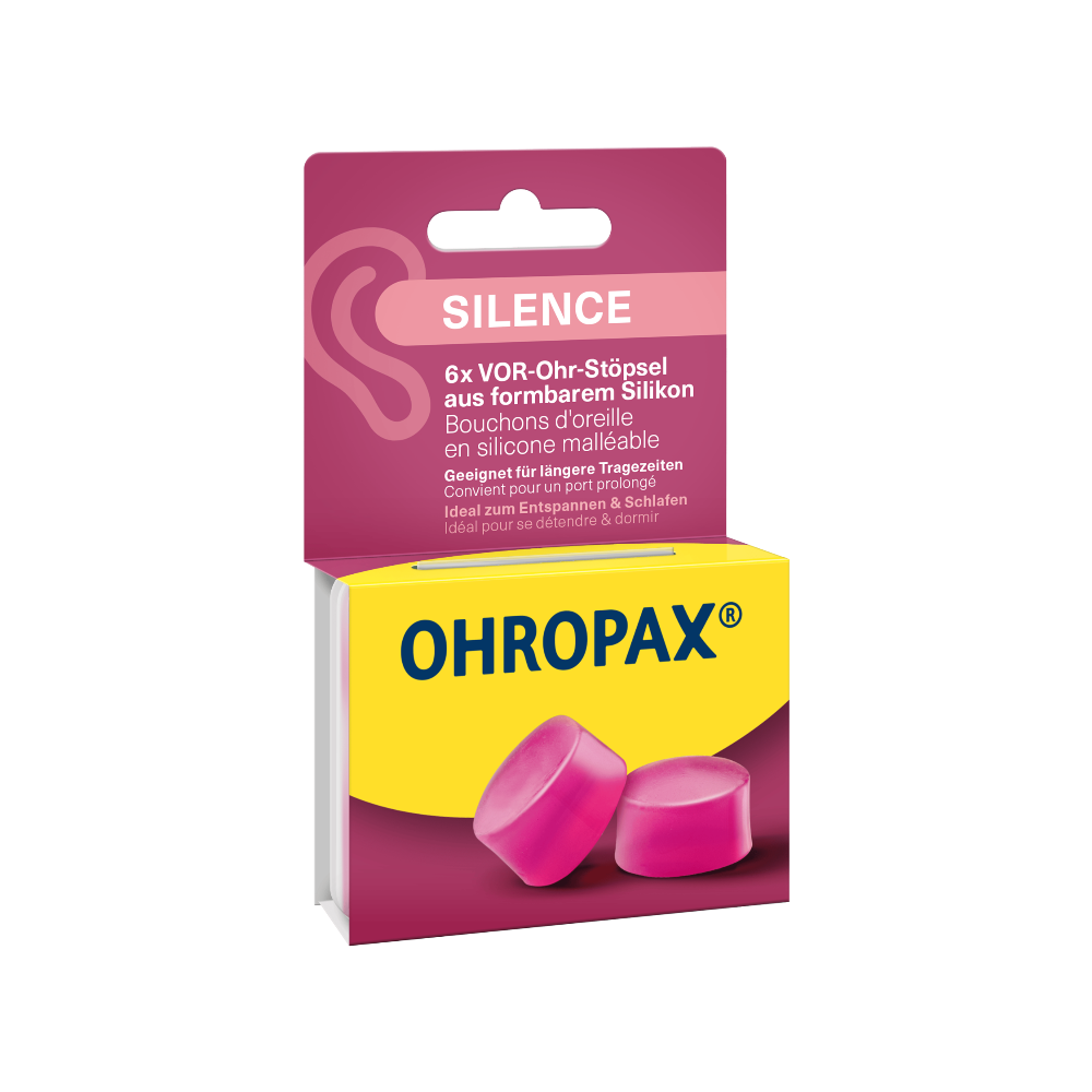 Ohropax Silicone PINK Ear Plugs