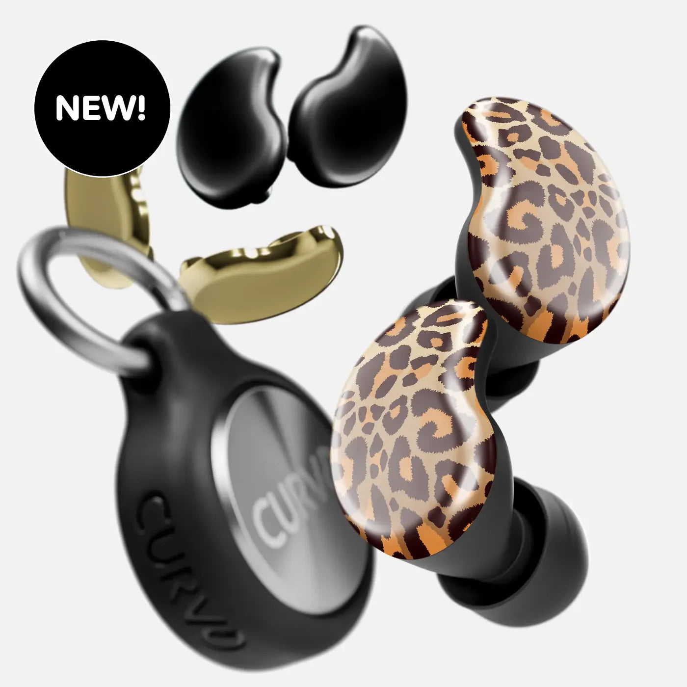 CURVD CLIQ™ Earplugs With Swappable Covers