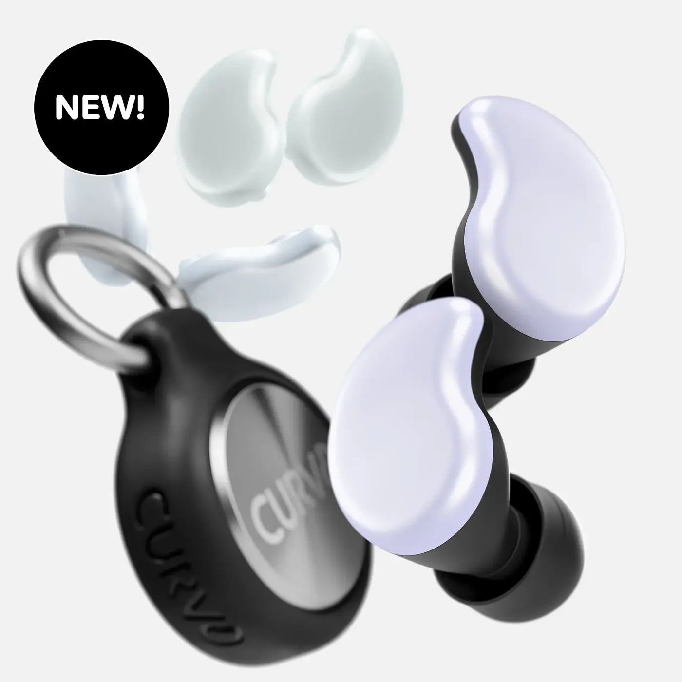 CURVD CLIQ™ Earplugs With Swappable Covers