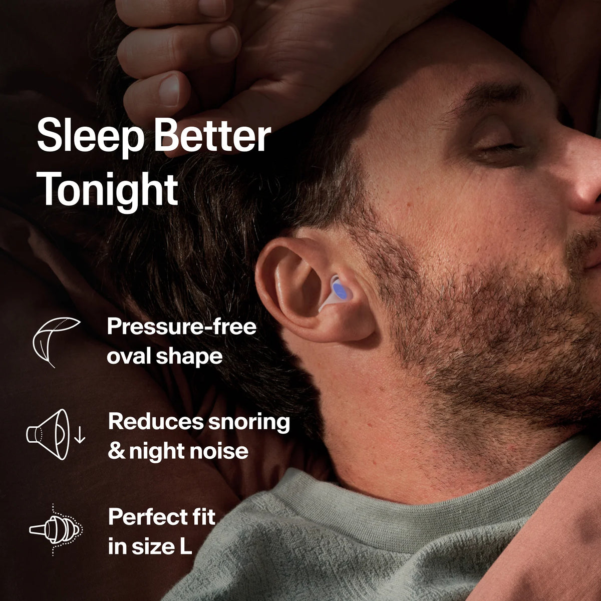 Alpine SleepDeep Reusable Sleeping Earplugs