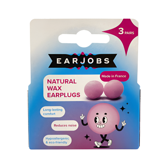 Buy Earjobs Natural Wax Ear Plugs (3 Pairs) Online Australia Earjobs