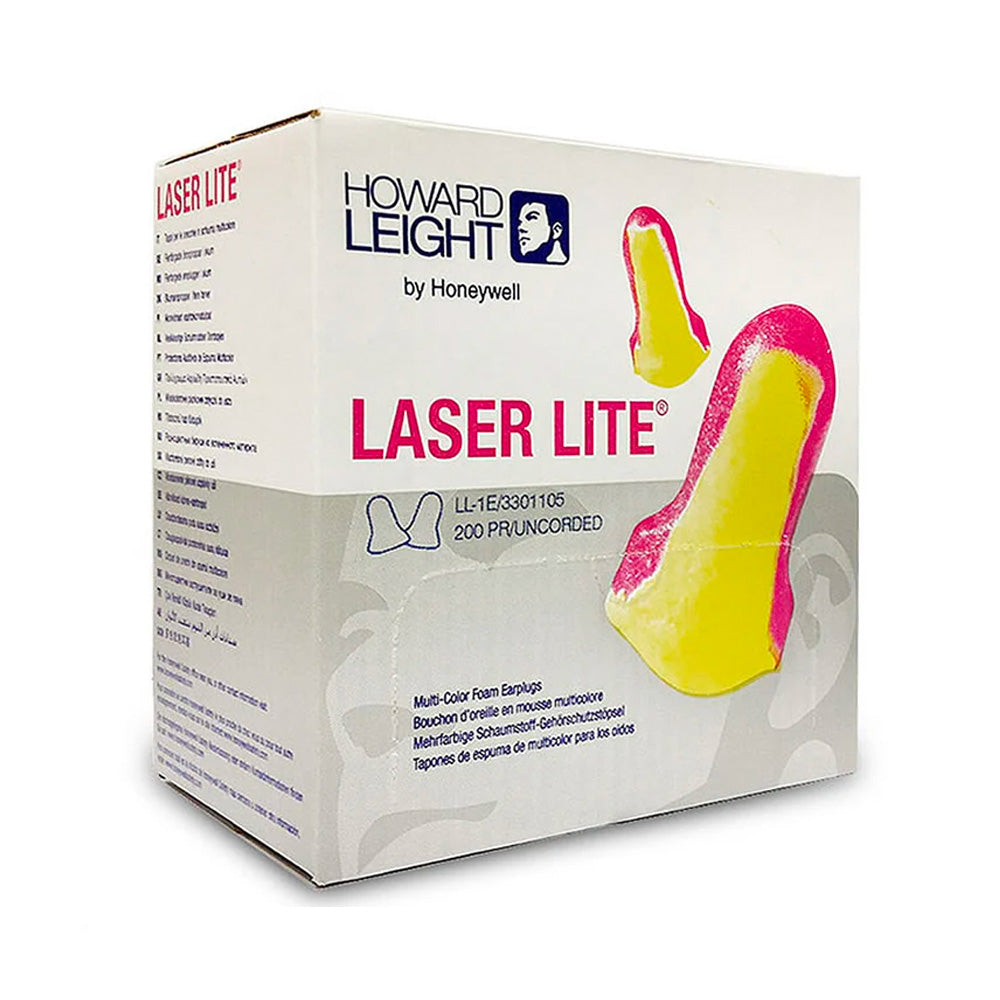 Howard Leight Laser Lite Foam Ear Plugs – Uncorded, 200 Pair Bulk