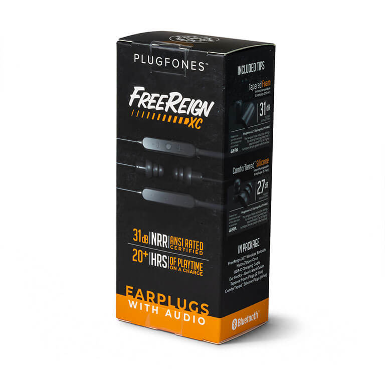 Plugfones FREEREIGN™ XC Earplug Headphones (NRR 27/31)