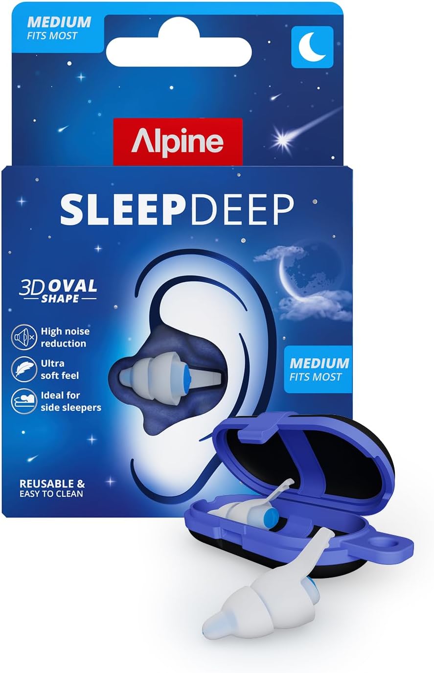 Alpine SleepDeep Reusable Sleeping Earplugs