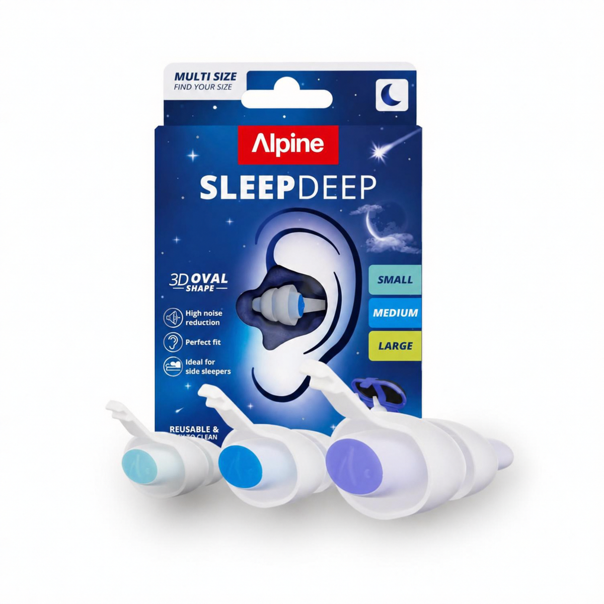 Alpine SleepDeep Reusable Sleeping Earplugs