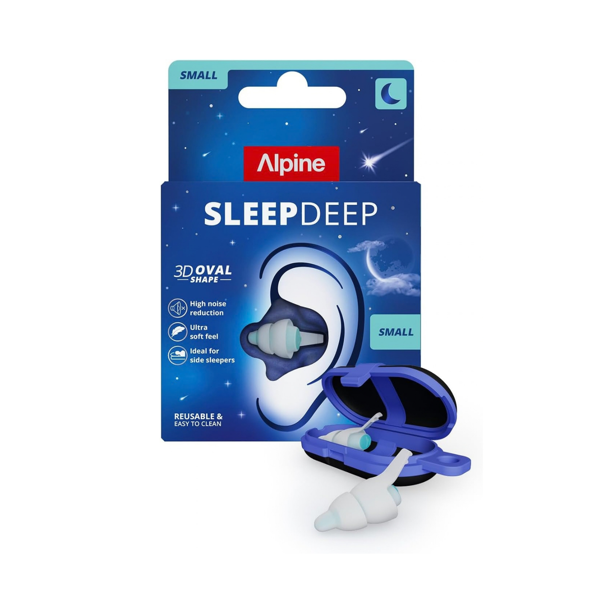 Alpine SleepDeep Reusable Sleeping Earplugs