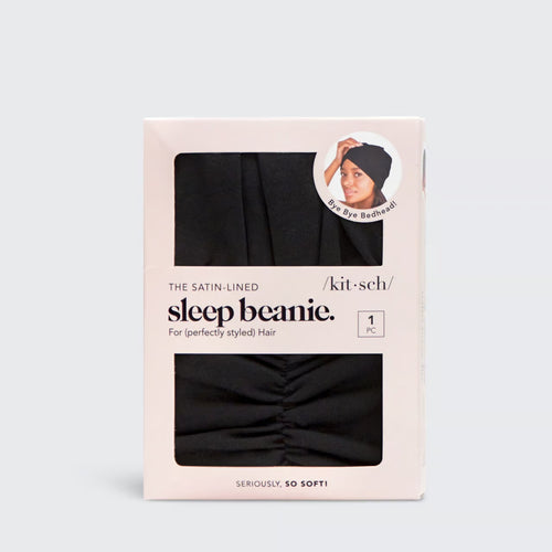 Sleep Turbin/ Beanie with Satin Lining