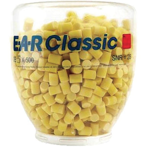 3M™ E-A-R™ Classic™ Platinum™ Small Uncorded Earplugs One Touch™ Dispenser Refill Bottle (500 Pairs | SLC80 23dB, Class 4)