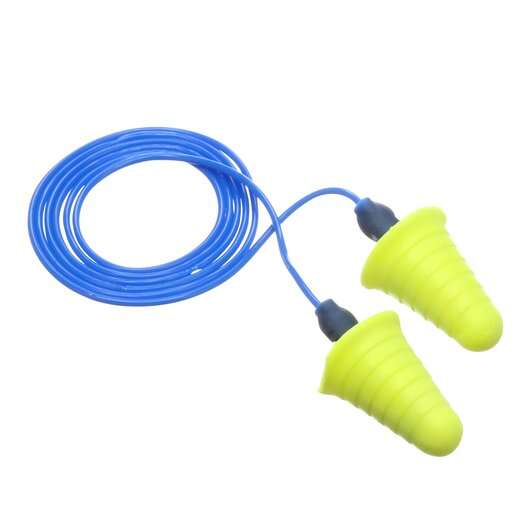 Box - 3M™ E-A-R™ Push-Ins with Grip Rings Corded Ear Plugs (200 Pairs | SLC80 22dB, Class 4)