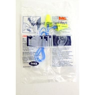 Box - 3M™ E-A-R™ Push-Ins with Grip Rings Corded Ear Plugs (200 Pairs | SLC80 22dB, Class 4)