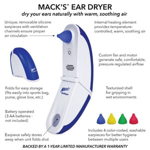 Macks EarDryer for Swimmer's Ear