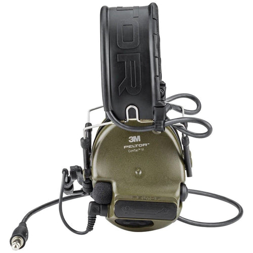 3M™ Peltor™ ComTac™ XPI Green Headband Headset (Flex Mic | NATO J11 Connector | SLC80 27dB, Class 5)