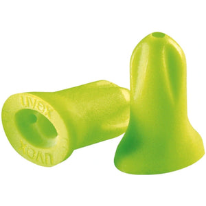 Box - Uvex Hi-Com Lime Disposable Uncorded Earplugs (200 Pairs | SLC80 16 dB, Class 2)