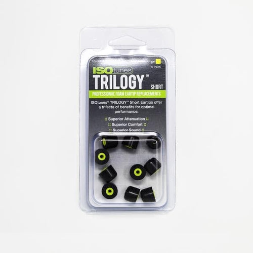ISOtunes TRILOGY™ Foam Replacement Short Tips for ISOtunes FREE (5 pairs)