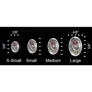 EARasers Musician's Hi-Fi Earplugs Sizes