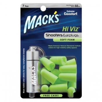 Macks Hi Viz Soft Foam Ear Plugs for Shooting