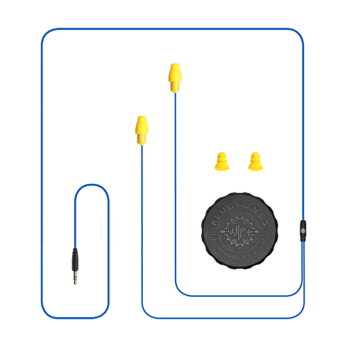 Plugfones® Guardian™ Earplug-Earphone Hybrids (NRR 27/29)