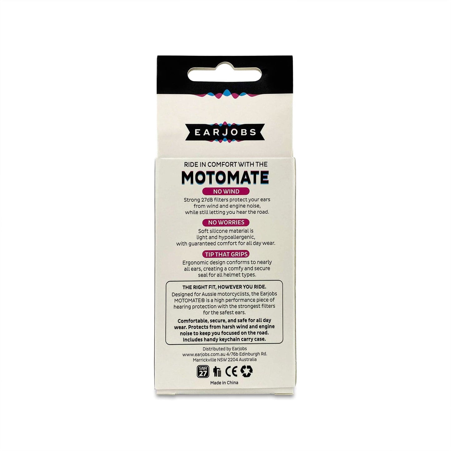 Earjobs™ MOTOMATE® Motorcycling Ear Plugs