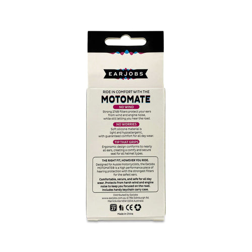 Earjobs™ MOTOMATE® Motorcycling Ear Plugs