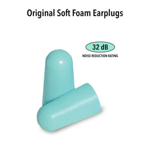 Macks Original Soft Foam Ear Plugs (NRR 29 | 10 Pairs w/ Carry Case)
