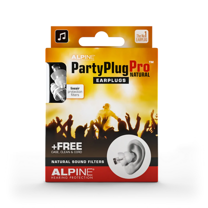Alpine Partyplug Pro™ Natural Music Earplugs