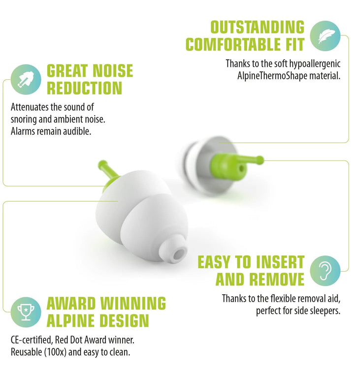 Buy Alpine SleepSoft Ear Plugs Online Australia | Earjobs